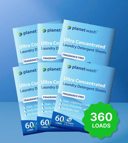 LAUNDRY DETERGENT  ECO SHEETS | Fresh Scent | 360 LOADS - Planet Wash