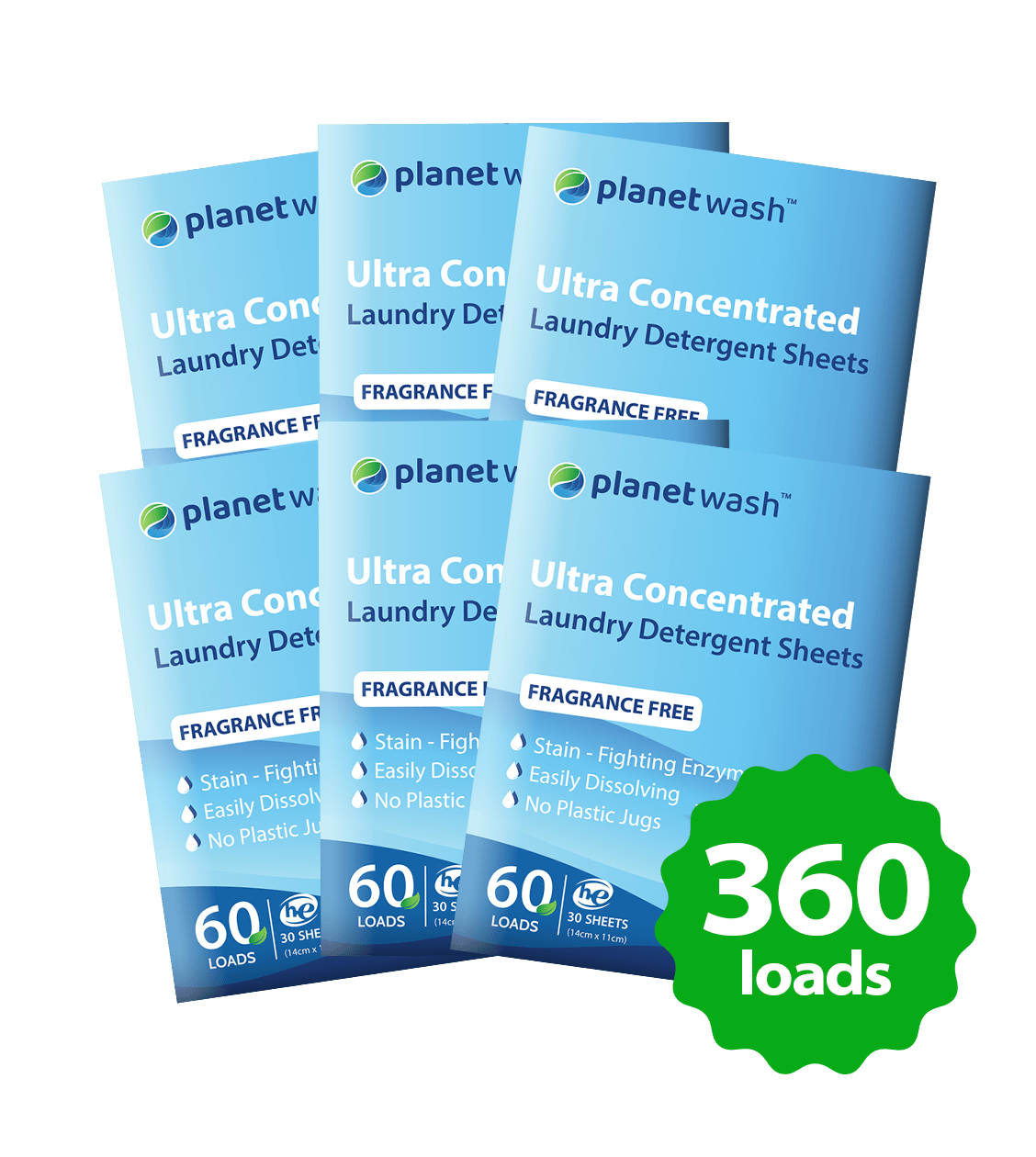 LAUNDRY DETERGENT  ECO SHEETS | 60 LOADS - Planet Wash