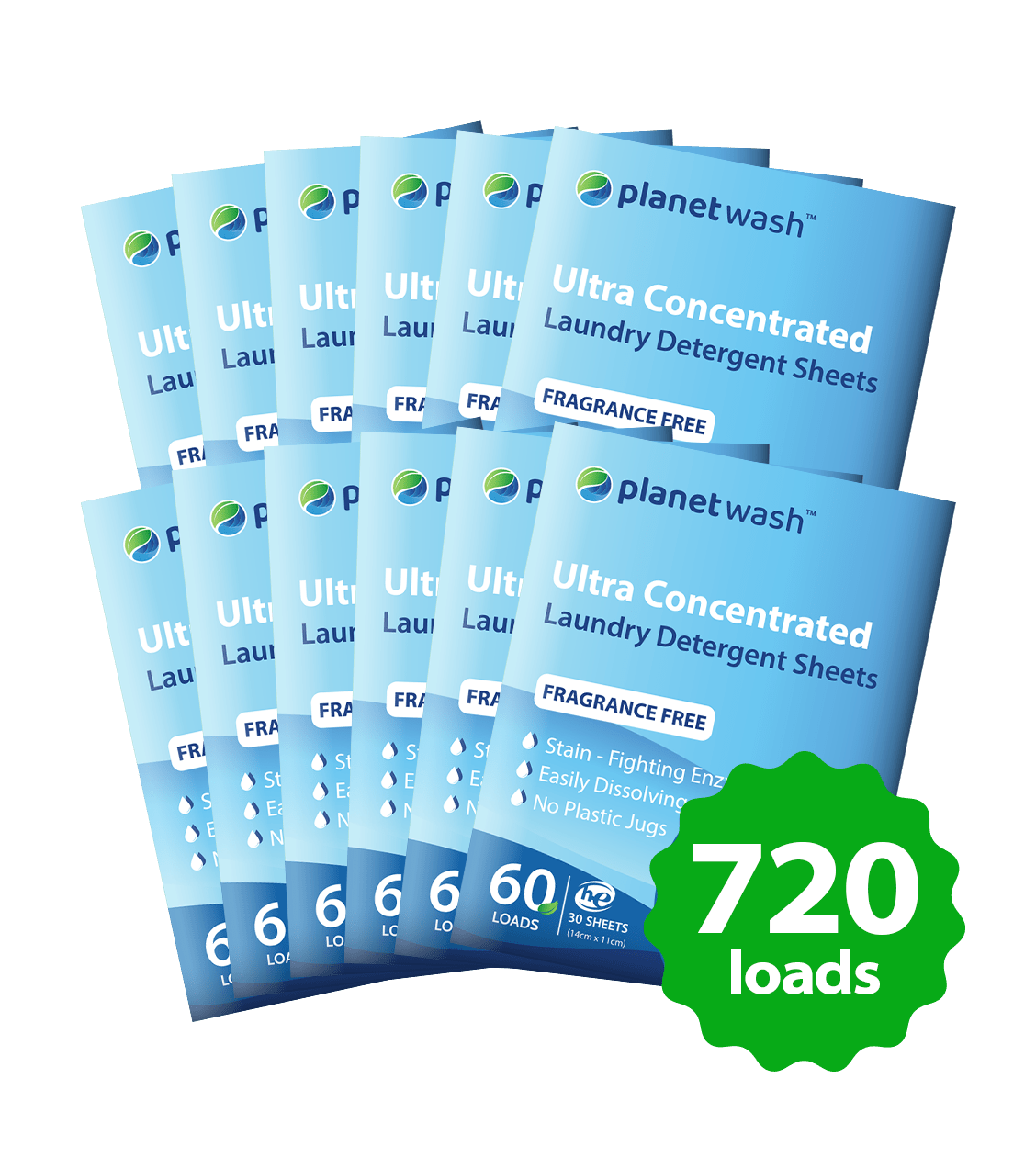 LAUNDRY DETERGENT  ECO SHEETS | 60 LOADS - Planet Wash