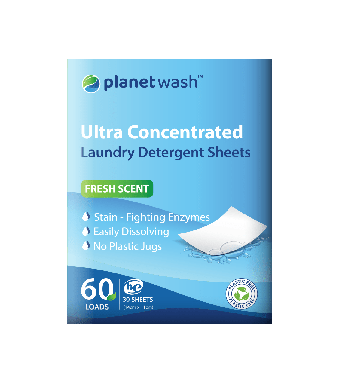 LAUNDRY DETERGENT  ECO SHEETS | 60 LOADS - Planet Wash