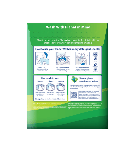 LAUNDRY SOFTENER ECO SHEETS | 60 LOADS - Planet Wash